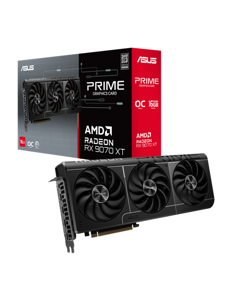 Placă Video ASUS PRIME-RX9070XT-O16G, 16GB GDDR6 256bit