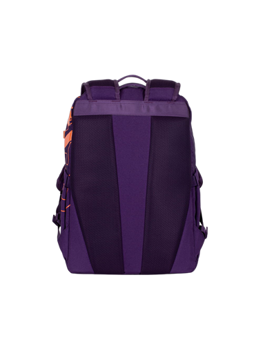 Rucsac zilnic RivaCase Heide, 15.6", Poliester, Violet/Portocaliu