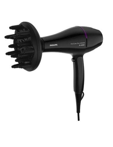 Uscător de păr Philips BHD274/00, 2200 W, Negru
