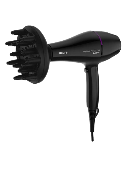 Uscător de păr Philips BHD274/00, 2200 W, Negru