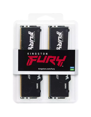 Оперативная память Kingston FURY Beast RGB, DDR5 SDRAM, 6000 МГц, 32 Гб, KF560C30BBEAK2-32
