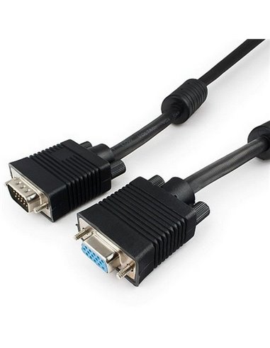 Видео кабель Cablexpert CC-PPVGAX-10M-B, VGA D-Sub (M) - VGA D-Sub (M), 10м, Чёрный