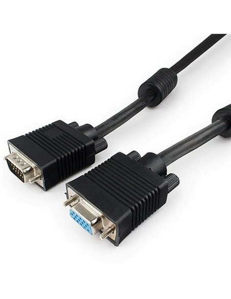 Видео кабель Cablexpert CC-PPVGAX-10M-B, VGA D-Sub (M) - VGA D-Sub (M), 10м, Чёрный