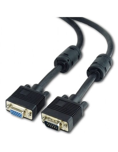 Видео кабель Cablexpert CC-PPVGAX-6B, VGA D-Sub (M) - VGA D-Sub (F), 1,8м, Чёрный