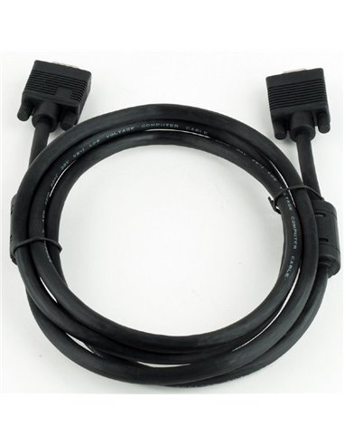 Видео кабель Cablexpert CC-PPVGAX-6B, VGA D-Sub (M) - VGA D-Sub (F), 1,8м, Чёрный