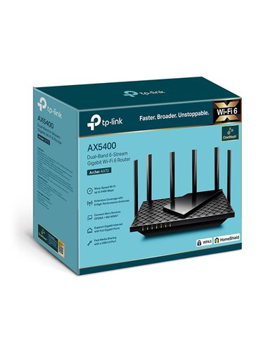 Router fără fir TP-LINK Archer AX72, Negru
