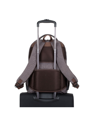Рюкзак для ноутбука RivaCase Galapagos, 15.6", Полиэстер, Мокка