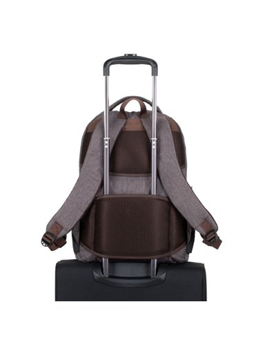 Рюкзак для ноутбука RivaCase Galapagos, 15.6", Полиэстер, Мокка