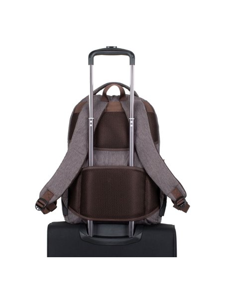 Рюкзак для ноутбука RivaCase Galapagos, 15.6", Полиэстер, Мокка
