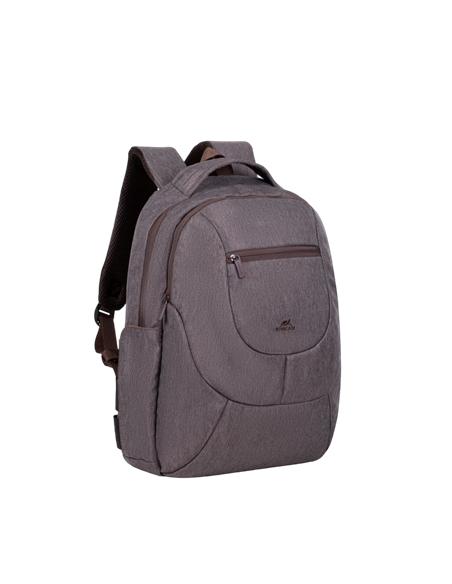 Rucsac pentru Laptop RivaCase Galapagos, 15.6", Poliester, Moca
