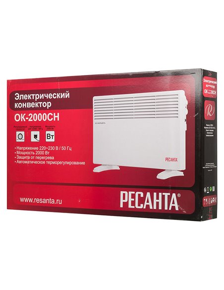 Конвектор Resanta OK-2000CH, 2000Вт, White
