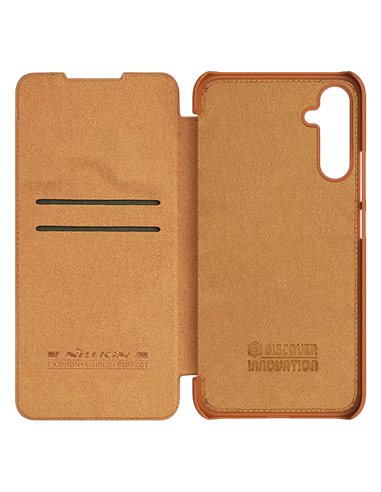 Чехол книжка Nillkin Galaxy A34 - Qin LC, Коричневый