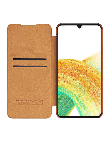 Husă tip carte Nillkin Galaxy A34 - Qin LC, Maro