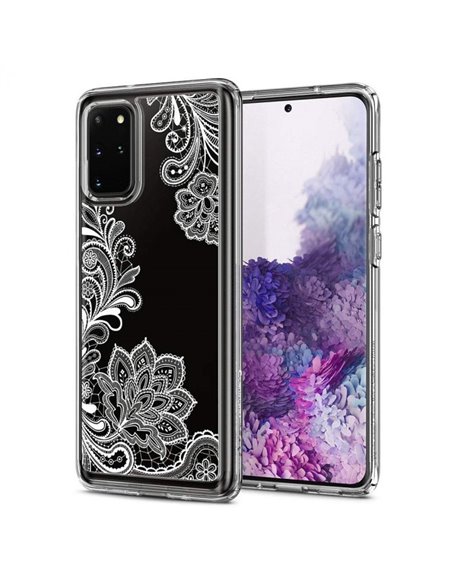 Чехол Spigen Ciel Galaxy S20+, Белая Мандала