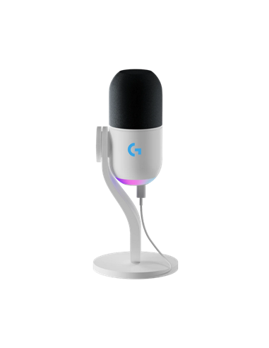 Microfon Gaming Logitech Yeti GX, Cu fir, Alb
