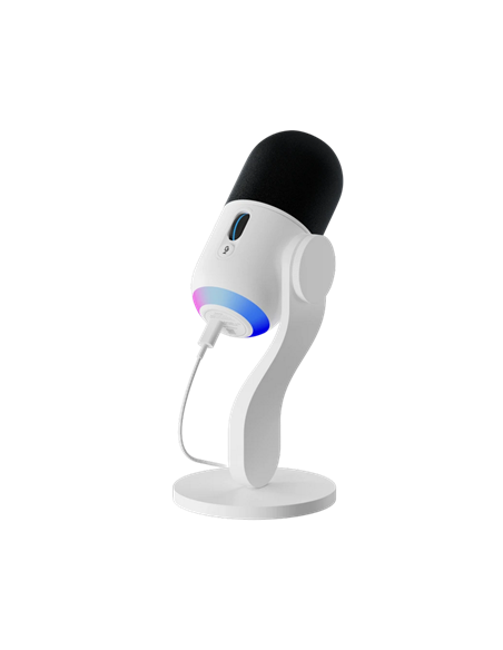 Microfon Gaming Logitech Yeti GX, Cu fir, Alb