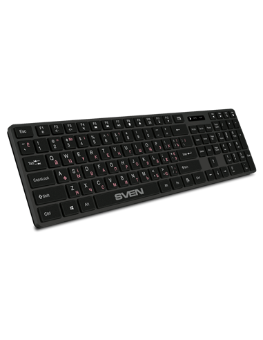 Tastatură SVEN E5300W, Fără fir, Negru