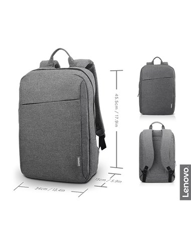 Рюкзак для ноутбука Lenovo B210, 15.6", Полиэстер, Серый