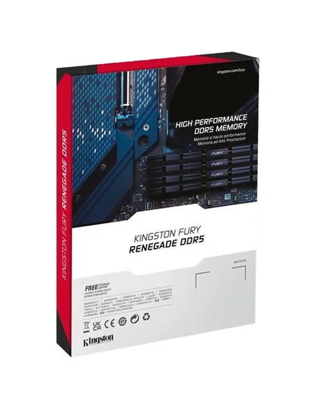 Memorie RAM Kingston FURY Renegade, DDR5 SDRAM, 6400 MHz, 96GB, KF564C32RSK2-96