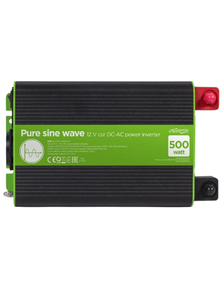 Invertor Auto Energenie EG-PWC-PS500-01, 500W, Multicolor