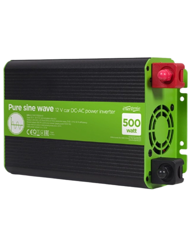 Автомобильный инвертор Energenie EG-PWC-PS500-01, 500Вт, Разноцветный