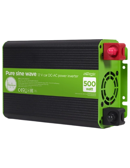 Invertor Auto Energenie EG-PWC-PS500-01, 500W, Multicolor