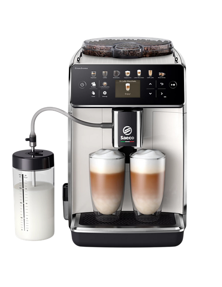 Aparat de cafea Saeco SM6580/20, Alb | Negru