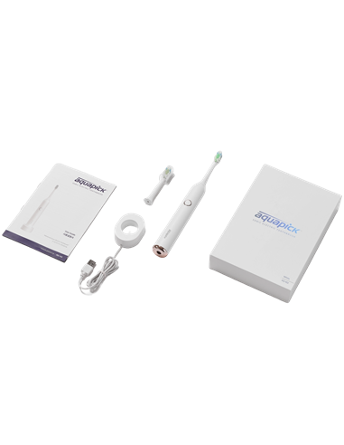 Periuța de dinți electrică sonică Aquapick AQ 102, Alb