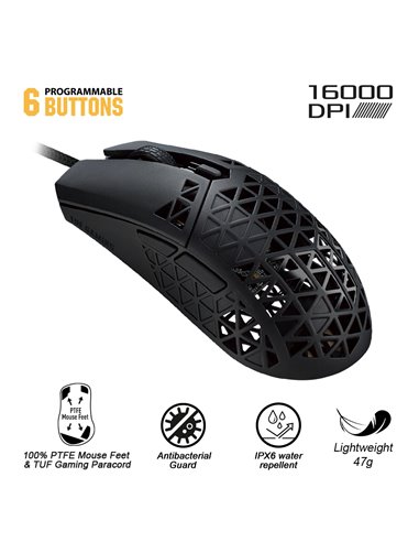 Игровая мышь ASUS TUF Gaming M4 Air, Чёрный
