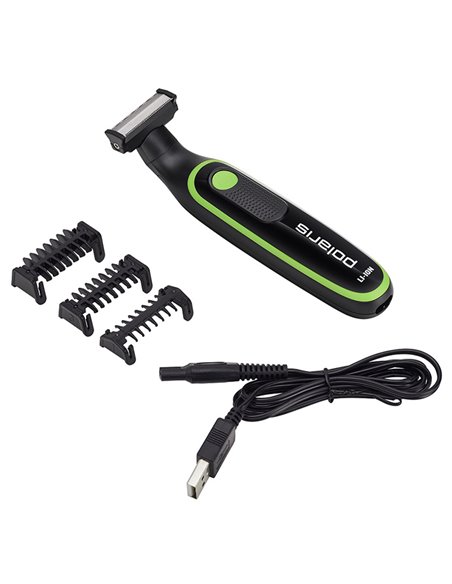 Trimmer pentru bărbați Polaris PHC 0303RB, Negru | Verde