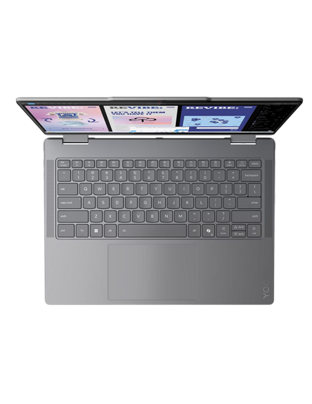 Laptop 14" Lenovo Yoga 7 2-in-1 14ILL10, Luna Grey, Intel Core Ultra 7 256V, 16GB/512GB, Fără SO