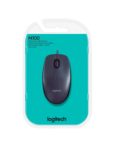 Мышь Logitech M100, Чёрный