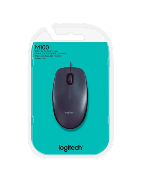 Мышь Logitech M100, Чёрный