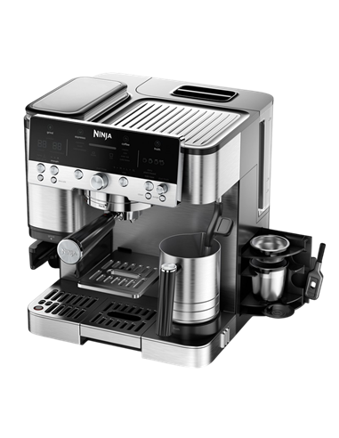 Cafetiera manuala Ninja ES601EU, 1650W, Oțel inoxidabil