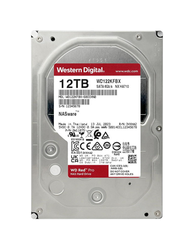 Жесткий диск Western Digital WD Red Pro, 3.5", 12 ТБ <WD122KFBX>