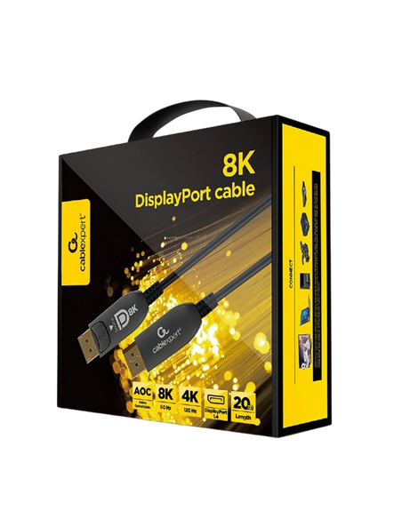 Cablu Video Cablexpert AOC Premium Series, DisplayPort (M) - DisplayPort (M), 20m, Negru