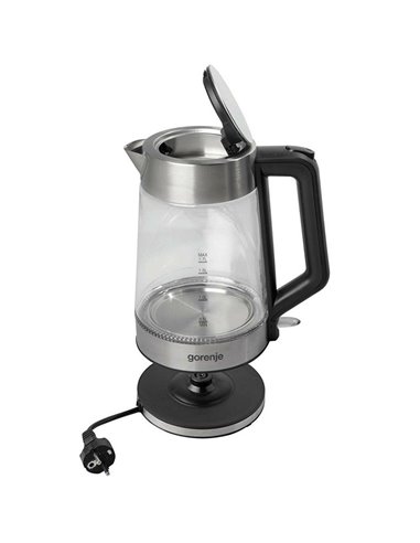 Fierbător electric Gorenje K17GED, Argintiu