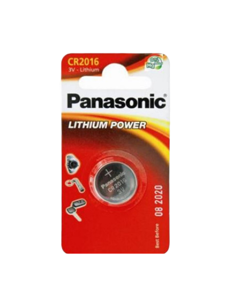 Дисковые батарейки Panasonic CR-2016EL, CR2016, 1шт.