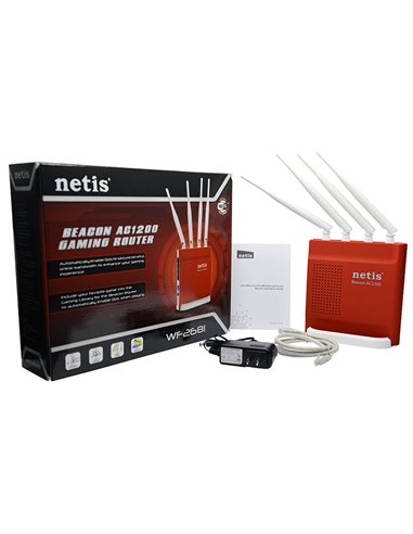 Router fără fir Netis WF2681, Roșu