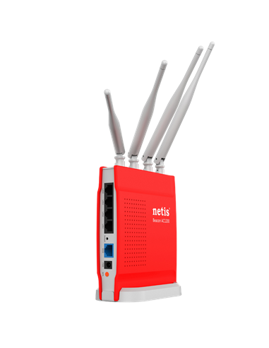 Router fără fir Netis WF2681, Roșu