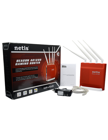 Беспроводной маршрутизатор Netis WF2681, Красный