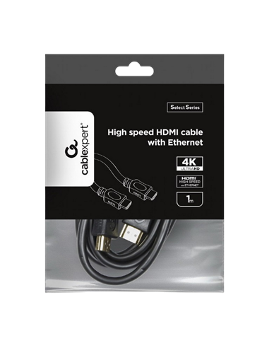 Видео кабель Cablexpert CC-HDMI4L-1M, HDMI (M) - HDMI (M), 1м, Чёрный