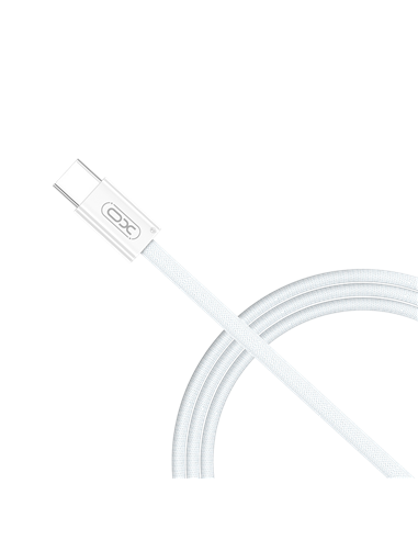 Кабель для зарядки и синхронизации XO NB-Q260B, USB Type-C/USB Type-C, 1,5м, Белый