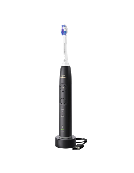Электрическая звуковая зубная щетка Philips HX7411/02, Чёрный