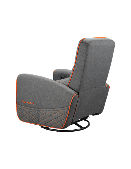 Игровое кресло Cougar FIDOM, Имитация льна, Серый | Оранжевый