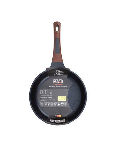 Tigaie RESTO 93510, 26cm, Negru