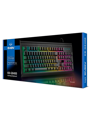 Клавиатура SVEN KB-G8400, Проводное, Чёрный