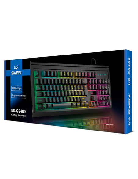 Клавиатура SVEN KB-G8400, Проводное, Чёрный