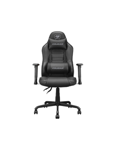 Игровое кресло Cougar Fusion S, ПВХ Кожа, Чёрный