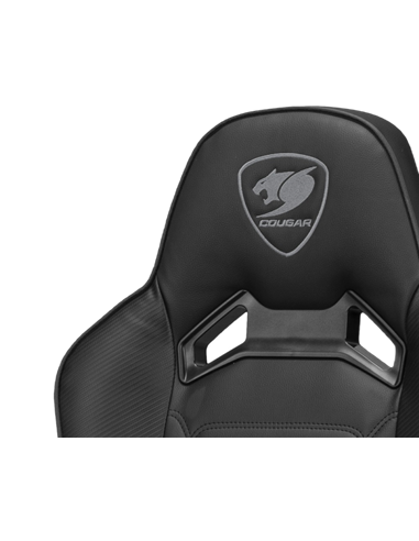 Игровое кресло Cougar Fusion S, ПВХ Кожа, Чёрный